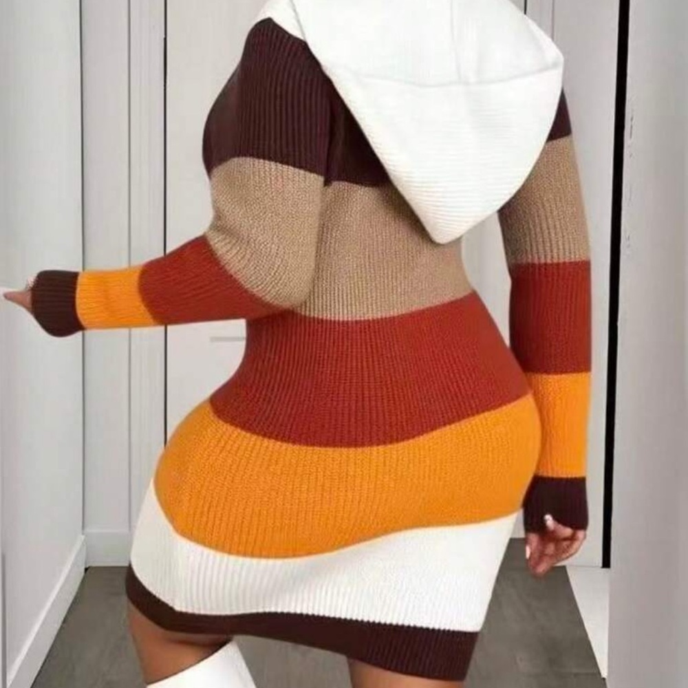 NWOT Hoodie Knit Dress - Picture 2 of 2